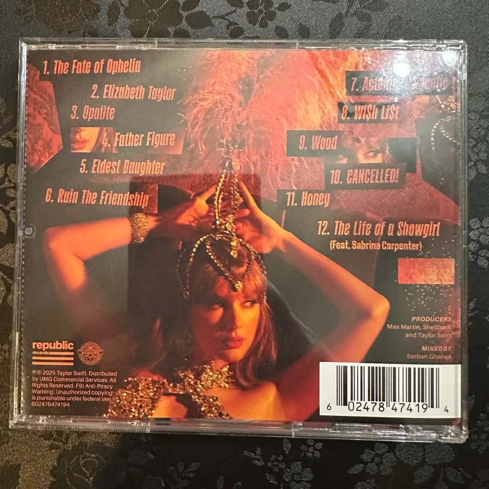 *NEW IN-HAND* Taylor Swift- The Life of a Showgirl Signed CD Insert #4 - Picture 6 of 6